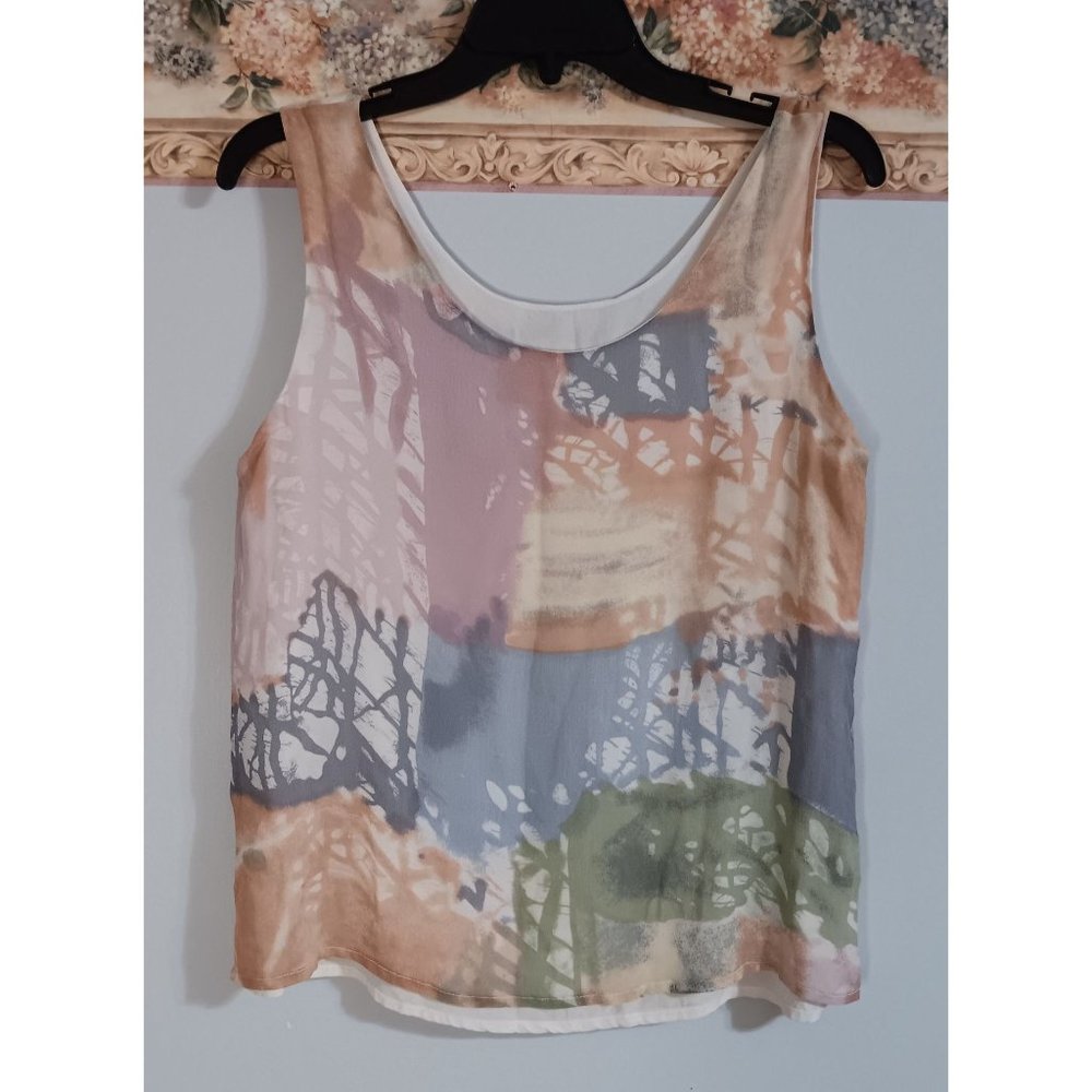 Galinda Wang 6 Silk Colorful Designer Classic Lightweight Occasion Tank Top
